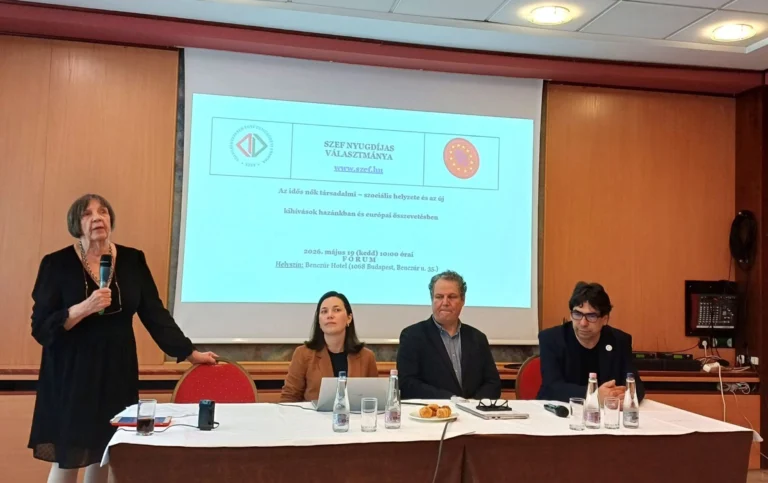 Az idős nők társadalmi, szociális helyzete – új kihívások hazánkban és Európában   — a KMDSZ illusztrációja